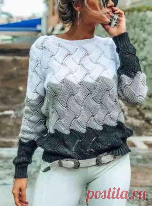 Джемпер спицами для женщин: схемы и описание 10 молодежных моделей