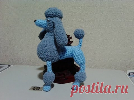 Голубой пудель, ч.1. The Blue Poodle, р. 1. Amigurumi. Crochet.  Амигуруми. Игрушки крючком.