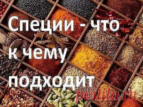 ДЛЯ МЯСА: красный, черный, душистый перец или гвоздика, майоран, тимьян, тмин, куркума, лук, орегано.
ДЛЯ ПТИЦЫ: тимьян, майоран, розмарин, шалфей, чабрец, базилик.
ДЛЯ РЫБЫ: лавровый лист, белый перец, имбирь, душистый перец, лук, кориандр, перец чили, горчица, укроп, тимьян.
ДЛЯ ГРИЛЯ: красный перец, душистый перец, кардамон, тимьян, майоран, мускатный орех и мускатный цвет, тмин, имбирь, перец чили.
ДЛЯ ДИЧИ: тимьян, душица обыкновенная, душистый перец, красный перец, м...