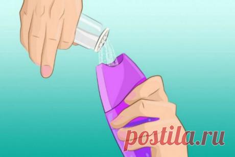 Добавьте соль в шампунь и решите одну из самых больших проблем с волосами! | FUNTIQ.COM