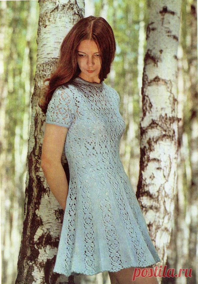 АЖУРНОЕ ПЛАТЬЕ СПИЦАМИ | ИЗ СЕМЕЙНОГО СУНДУЧКА | Татьянин блог