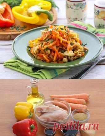 Куриные грудки с овощами по-китайски - рецепт приготовления от Простоквашино