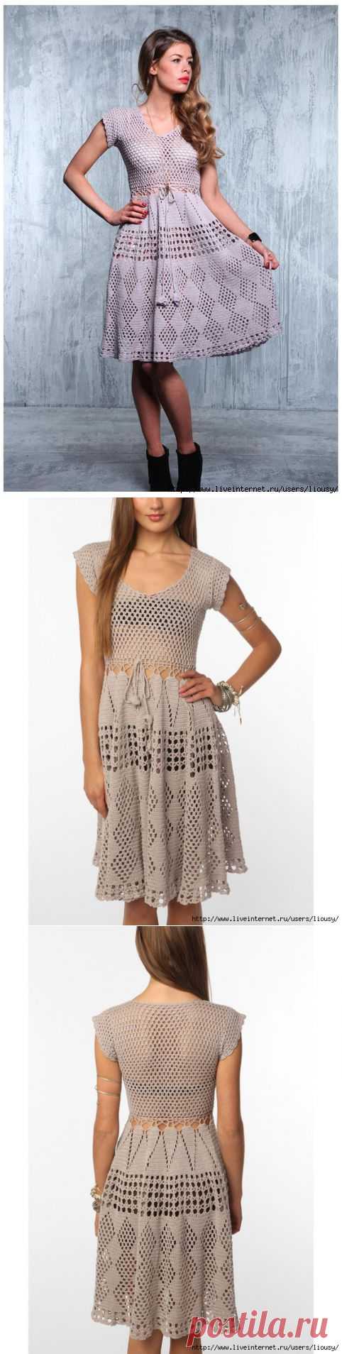 Серо-сиреневое платье с подиума. Jen Dress.