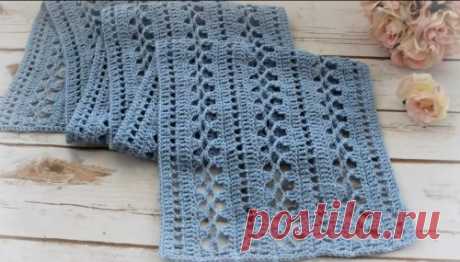 Очаровательная шаль крючком. Мастер класс. Charming crochet shawl. Master Class.