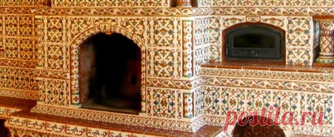 Облицовка печи изразцами