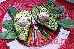 Авокадо с тунцом. | Рецепты закусок