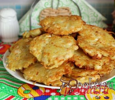 Картофельные оладьи с курицей и луком фото рецепт приготовления