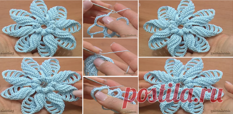 How to Crochet Folded Petal Flower | Design Peak