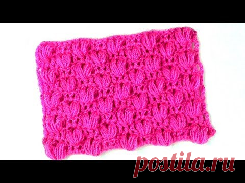 Несложный узор с пышными столбиками