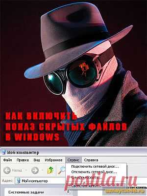 Как включить показ скрытых файлов в Windows..