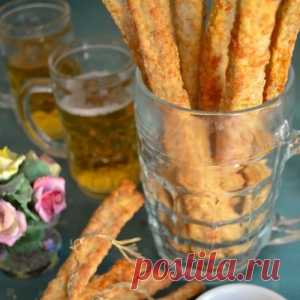 Хрустящие палочки из сыра и овсянки для пива и вина. Быстро, просто, вкусно