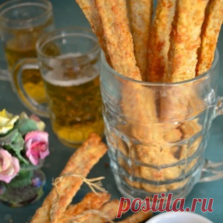 Хрустящие палочки из сыра и овсянки для пива и вина. Быстро, просто, вкусно