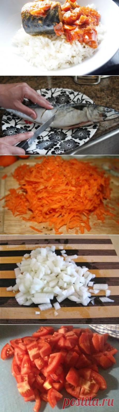 Запеченная скумбрия с овощами