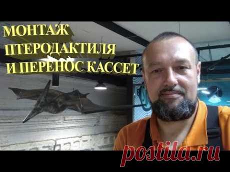 Монтаж птеродактиля и перенос кассет