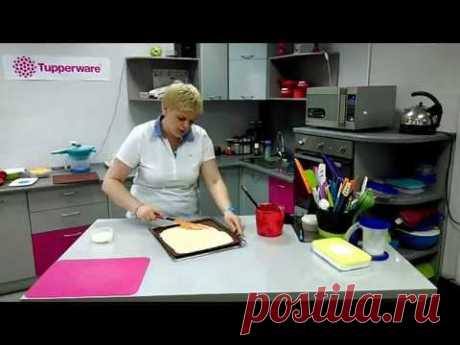 Рулет лимонный. Силиконовый противень Tupperware
