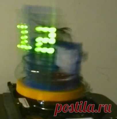 Как сделать Часы 3D POV из жесткого диска