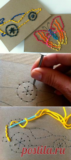 Easy Stitch Cards by Kiwi Crate | Get STEAM & STEM Projects