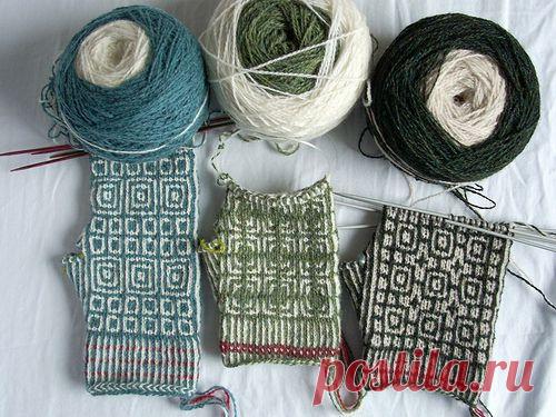 Намотка пряжи двух цветов | Knitting club // нитинг клаб