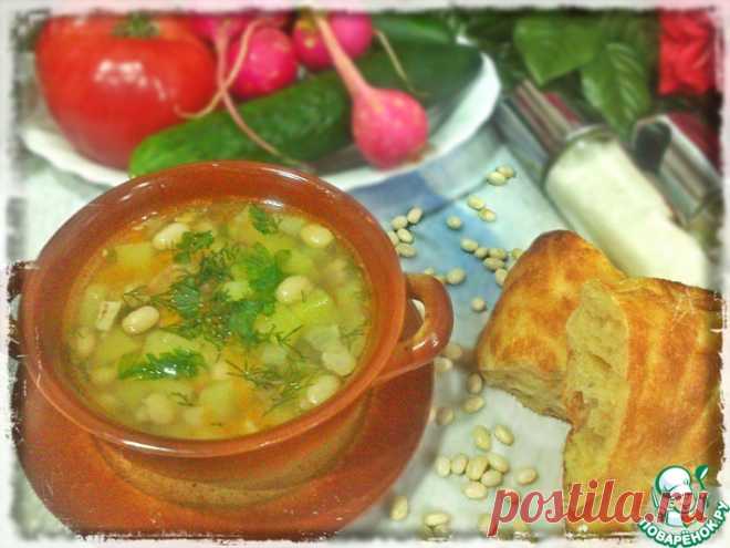 Фасолевый суп с курицей Кулинарный рецепт