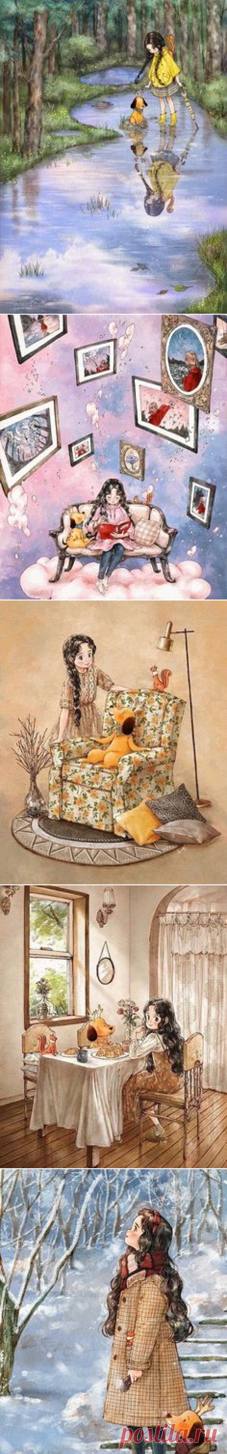 Идеи на тему «Aeppol Art» (140) в 2022 г | милая иллюстрация, иллюстрации, рисунки