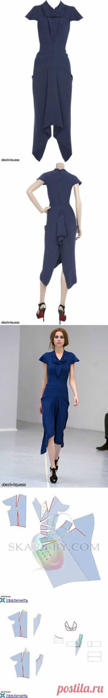 Моделирование платья от Roland Mouret (трафик) / Простые выкройки / ВТОРАЯ УЛИЦА