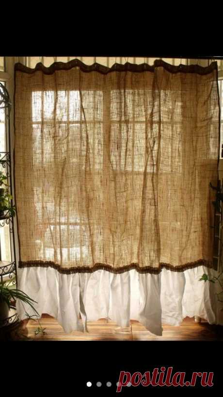 Burlap curtains | Sewing Addict