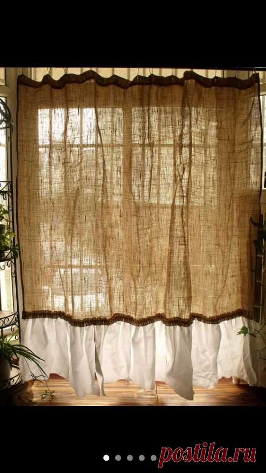 Burlap curtains | Sewing Addict