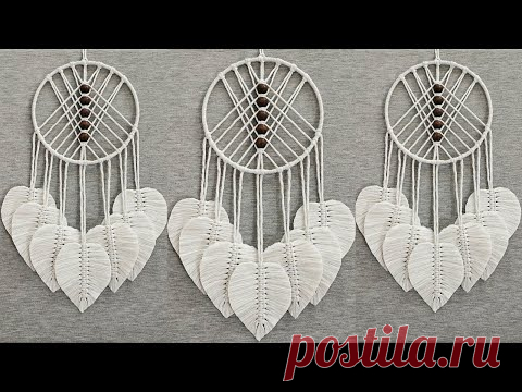 DIY Atrapasueños en MACRAME ( paso a paso) | DIY Macrame Dreamcatcher Tutorial