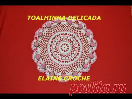 TOALHINHA DELICADA EM CROCHÊ