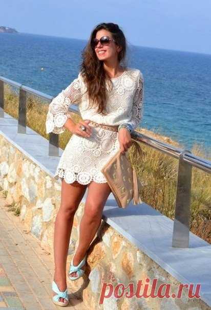 Подборка мотивов для вязания короткого платья / Историческая справка