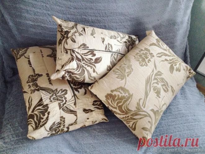Легкий способ сшить чехлы для декоративных подушек - Ярмарка Мастеров - ручная работа, handmade