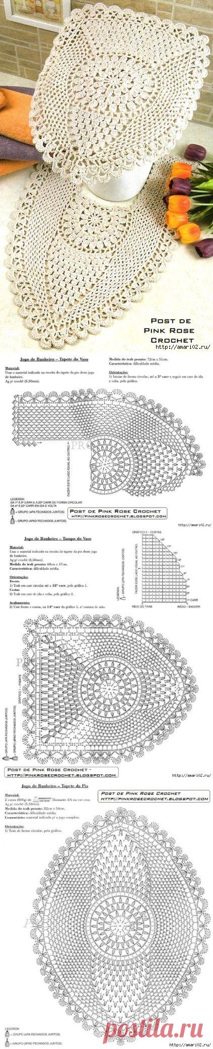 Коврики для ванной комнаты | Все о рукоделии: схемы, мастер классы, идеи на сайте labhousehold.com