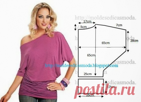 BLUSA FÁCIL DE FAZER - 5 - Moldes Moda por Medida