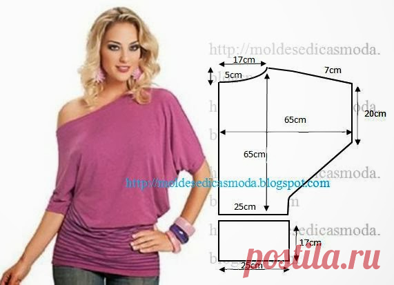 BLUSA FÁCIL DE FAZER - 5 - Moldes Moda por Medida