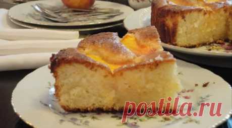 КЕКС на оливковом масле с персиками