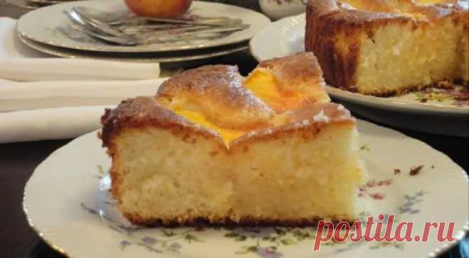 КЕКС на оливковом масле с персиками