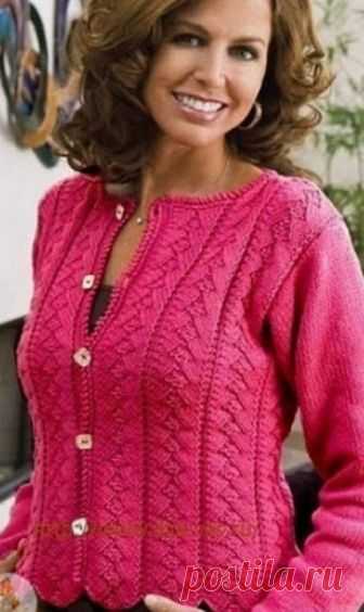 Жакет с узором Елочка спицами 
Жакет с узором Елочка спицами





источник
