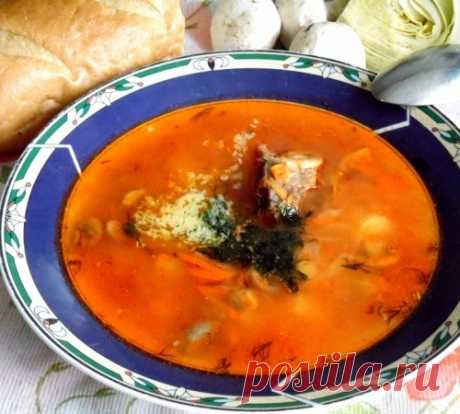 Борщ с грибами