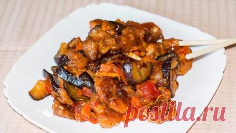 Хрустящая КУРОЧКА в Карамели с Баклажанами 🍆