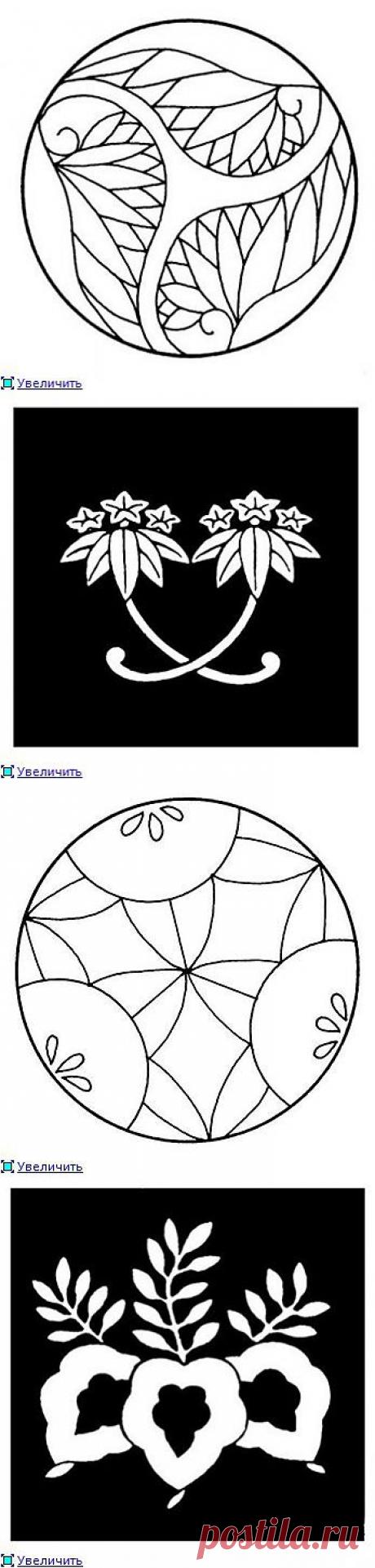 Трафареты, орнаменты, узоры, рамки для рукоделия.