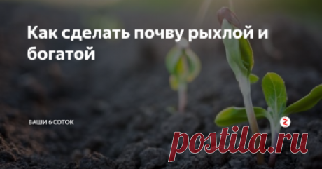 Как сделать почву рыхлой и богатой От состояния почвы и ее физических свойств в значительной степени зависит урожай овощей.
Почва на нашем участке – тяжелый суглинок. Весной она кажется рыхлой и пористой, там есть дождевые черви. Но летом после дождей или полива она сильно слеживается, становится как камень и ее невозможно исправить никаким рыхлением. Как сделать такую почву воздушной, рыхлой и плодородной? А. Кириллова, г. Можайск
