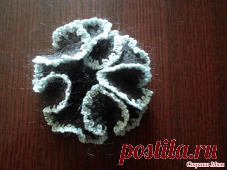 Вот какой получился цветок-брошь - Все в ажуре... (вязание крючком) - Страна Мам