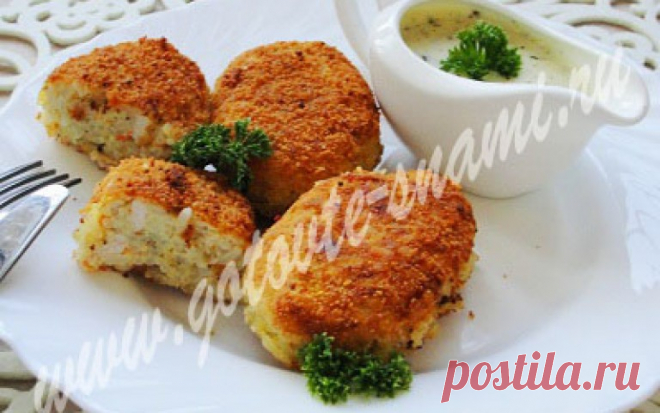 Рисовые котлеты с курочкой | Готовьте с нами