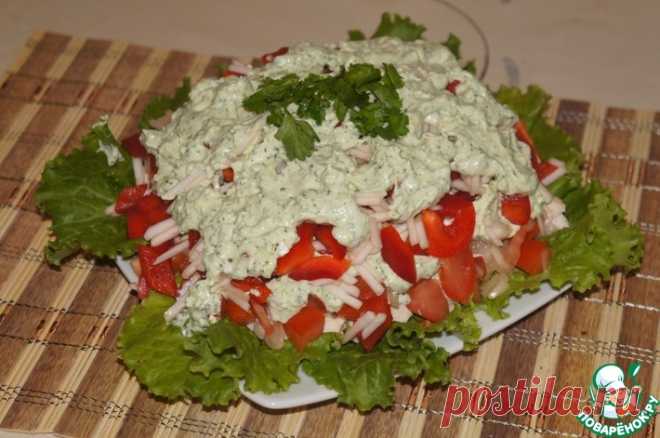 Салат с брынзой Кулинарный рецепт