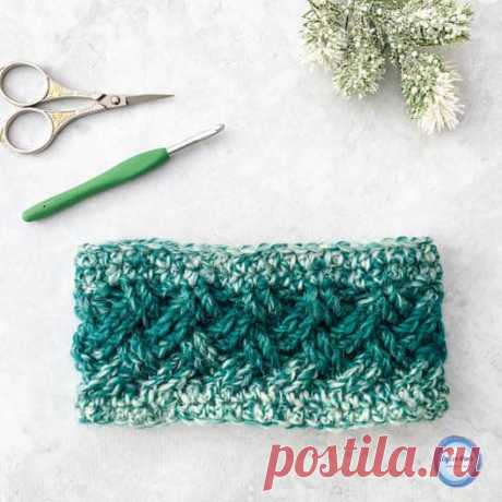 Celtic Winters Ear Warmer Crochet Pattern - Left in Knots