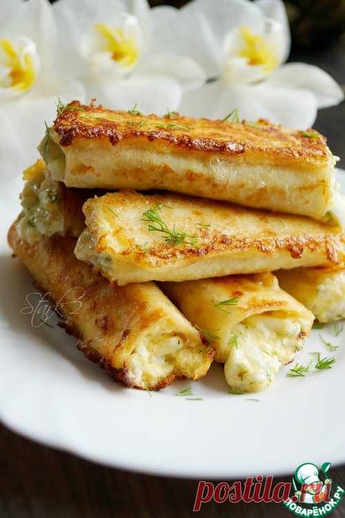 Трубочки из лаваша на завтрак – кулинарный рецепт