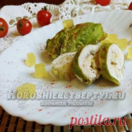 Куриные рулетики в духовке с капустой