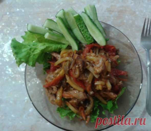 Тёплый салат с курицей и баклажанами | EverydayMe Russia