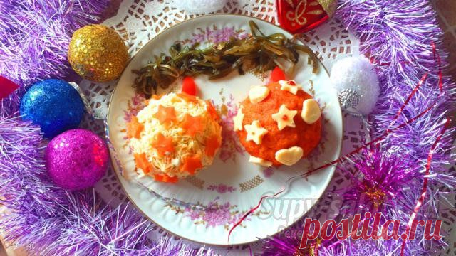 Салат с грибами и рисом. Новогодние игрушки. Рецепт с пошаговыми фото » Сайт супы и салаты, рецепты, фоторецепты, блюда из мяса, блюда из рыбы, блюда из овощей, выпечка, торты, напитки, джемы, варенье, десерты