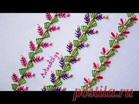Hand Embroidery: Decorative Stitches #5 | Bordado a mano: Puntadas Decorativas #5 | Artesd'Olga